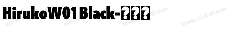 HirukoW01 Black字体转换